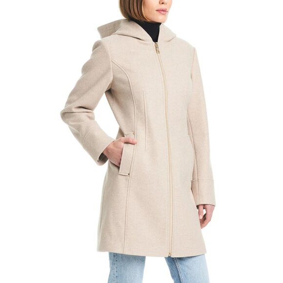 Tan , Ladies' Hooded Full-Zip ,Vince Camuto‎ - Picture 9 of 10